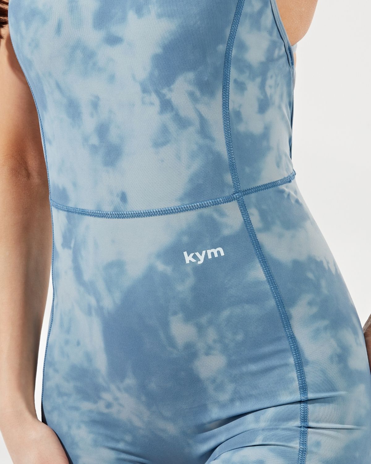 Dora Tie Dye Crisscross Open Back Unitard