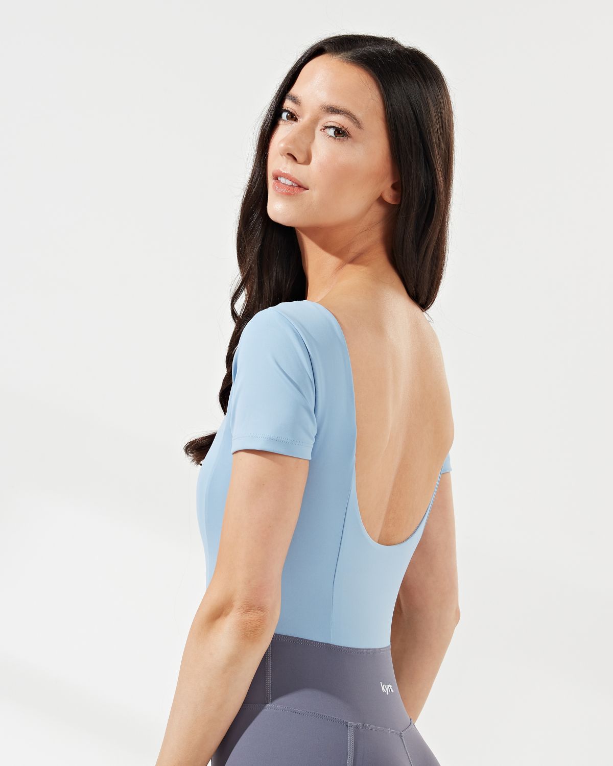 Alice Two-Toned Open Back Short Sleeve Jumpsuit