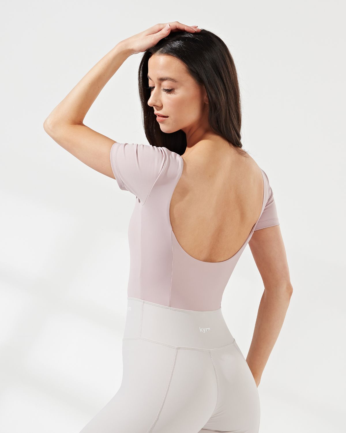Alice Two-Toned Open Back Short Sleeve Jumpsuit