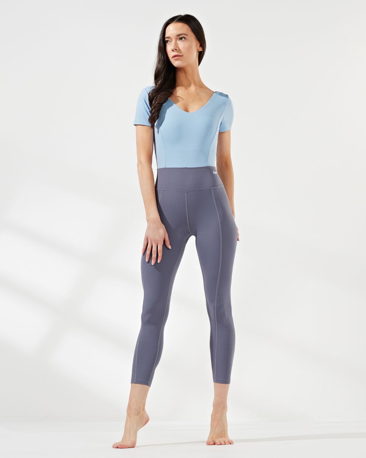 Alice Two-Toned Open Back Short Sleeve Jumpsuit