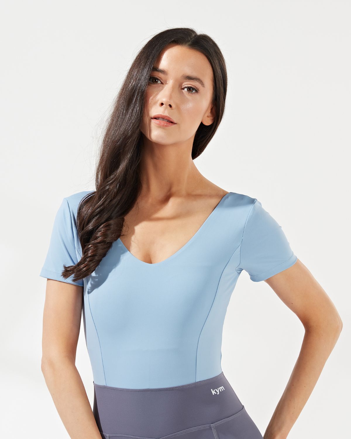 Alice Two-Toned Open Back Short Sleeve Jumpsuit